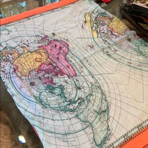 Map of the world circle scarf!